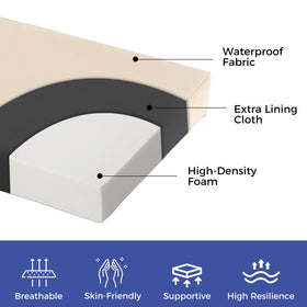 IPYNBAP cushion with piped edges on a bench