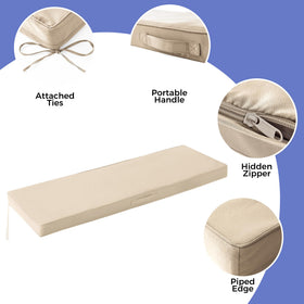 IPYNBAP supportive foam cushion relieves pressure on back and hips.