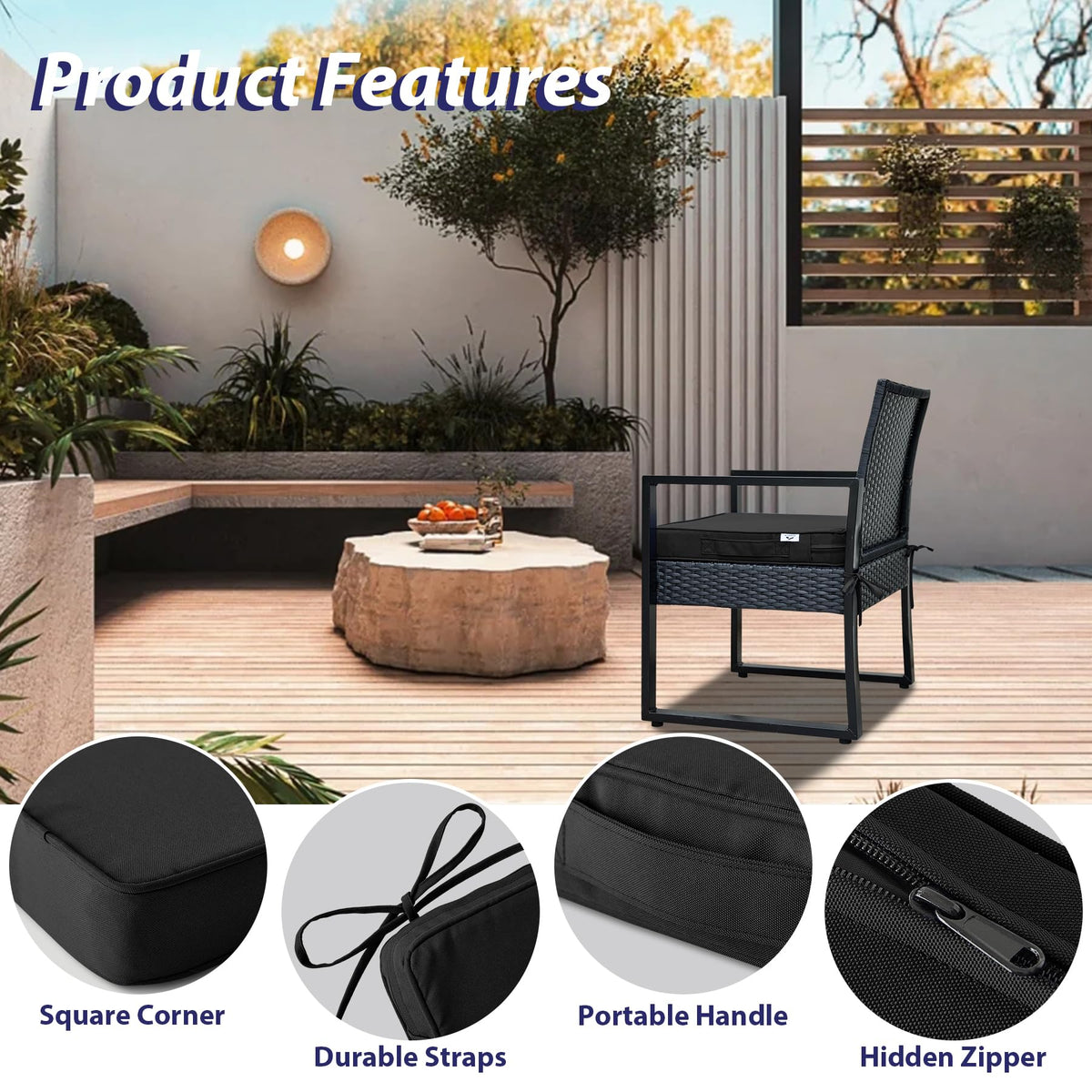 IPYNBAP cushions feature removable covers for easy machine washing