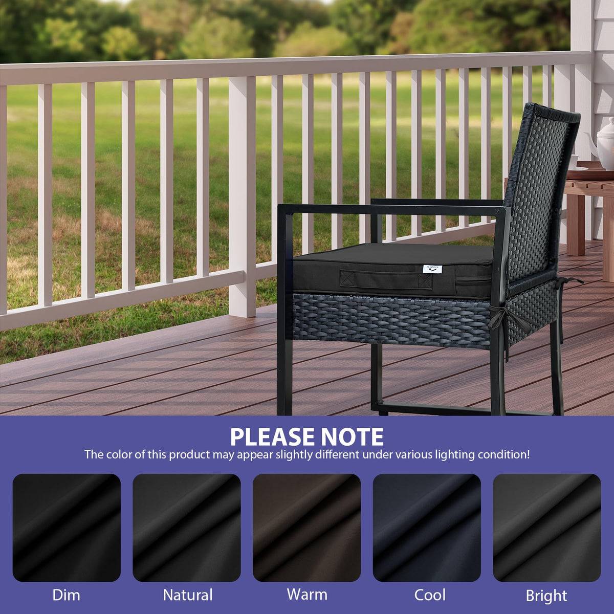 IPYNBAP 17x16 inch cushions fit many chairs for comfortable support