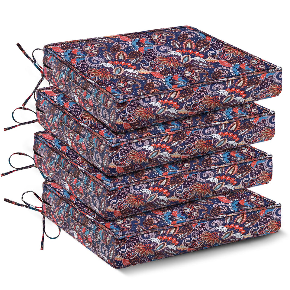 IPYNBAP outdoor chair cushions 4-pack for 19x19 square seating with comfort