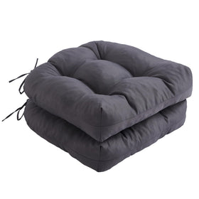 IPYNBAP outdoor chair cushions in dark grey with tufted texture for durable seating