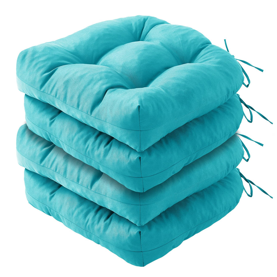IPYNBAP outdoor chair cushions teal set of four for patio comfort