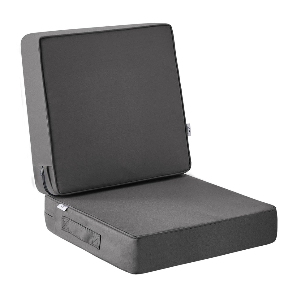 IPYNBAP outdoor cushions show a 24x24 deep-seat setup for sturdy patio seating.