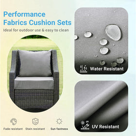 IPYNBAP outdoor back cushion 25x22 with shredded foam for supportive backrest.