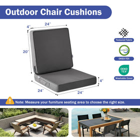 IPYNBAP back cushion 24x20x4 demonstrates plush support with durable colorfast fabric.