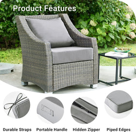 IPYNBAP cushions feature piped edges for durability and shape retention.