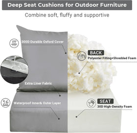 IPYNBAP removable cover makes cleaning outdoor cushions easy.