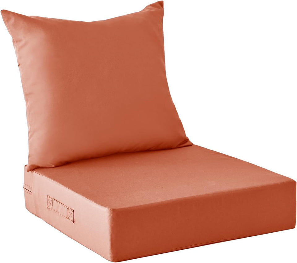 IPYNBAP outdoor seat cushion 24x24 waterproof fabric for all weather patio use