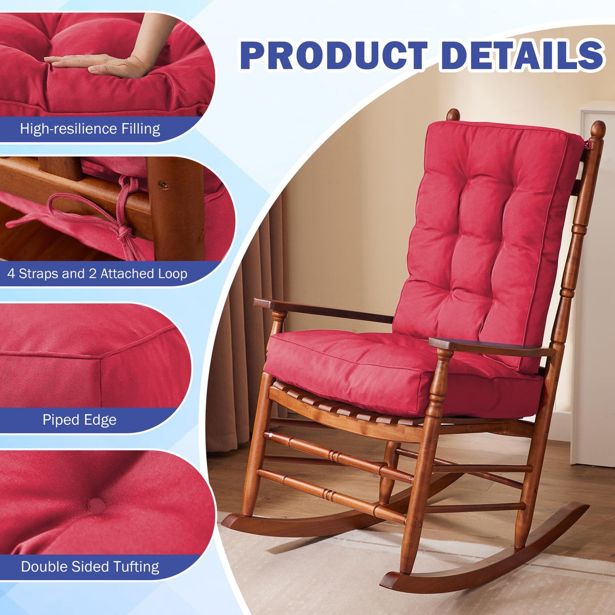 IPYNBAP fade-resistant burgundy color stays vibrant.