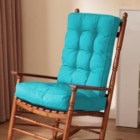 IPYNBAP teal seat cushion for rocking chair provides comfortable 17x17 support