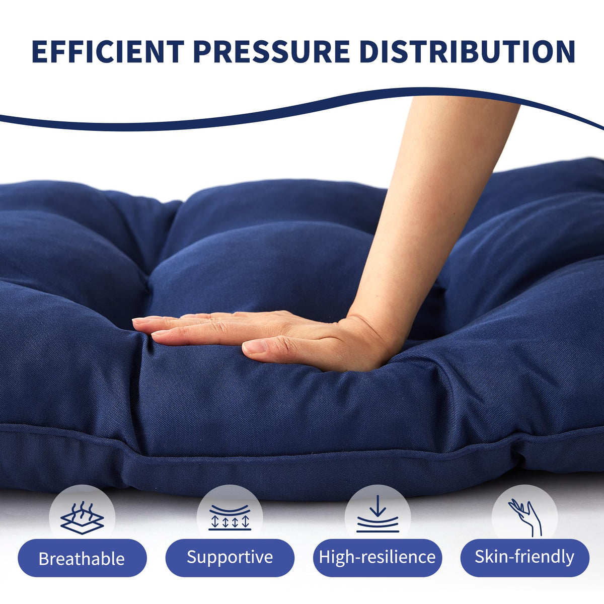 IPYNBAP tufted upholstery with piped edges conveys durable and stylish seating