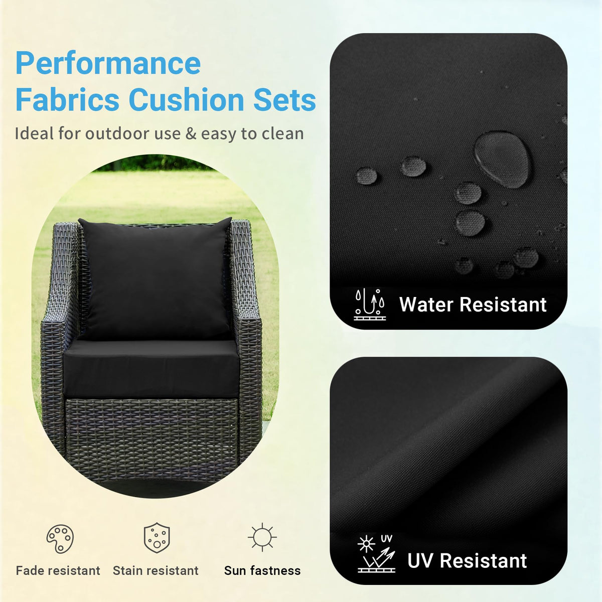 IPYNBAP waterproof fabric close-up highlights water resistance