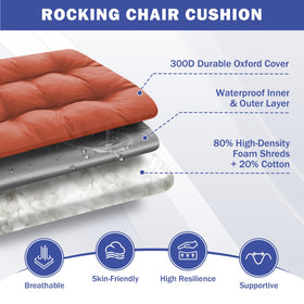 IPYNBAP waterproof fabric keeps cushions dry in rain.
