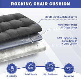IPYNBAP waterproof fade-resistant fabric protects cushions from sun and rain