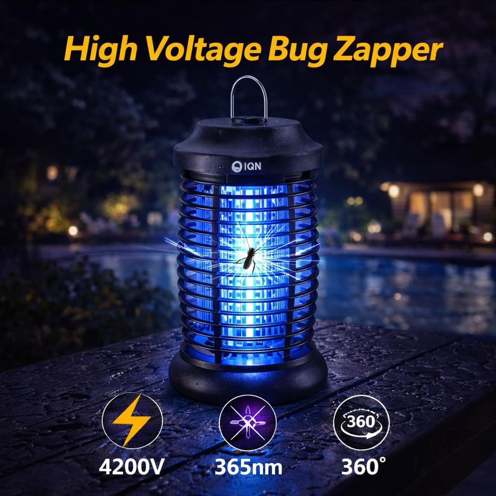 IQN Bug Zapper 4200V grid for fast elimination of pests