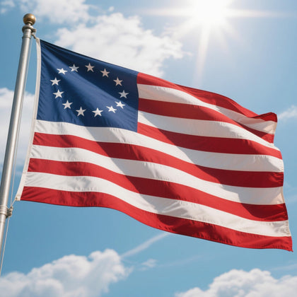 irbrisu Betsy Ross flag nylon 3x5 flag ready for outdoor display.