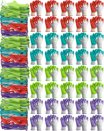Irenare 40-pair gardening gloves bundle shows color variety for versatile yard tasks.