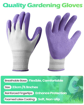 Irenare green women's gardening gloves offer breathable comfort for daily yardwork.