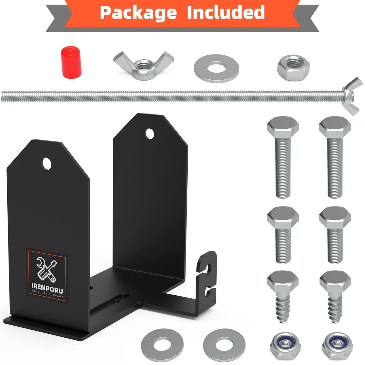 IRENPORU heavy-duty steel construction ensures durable spool storage