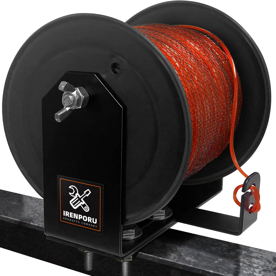 IRENPORU line holder with adjustable width secures 3–5 lb spools on trailers