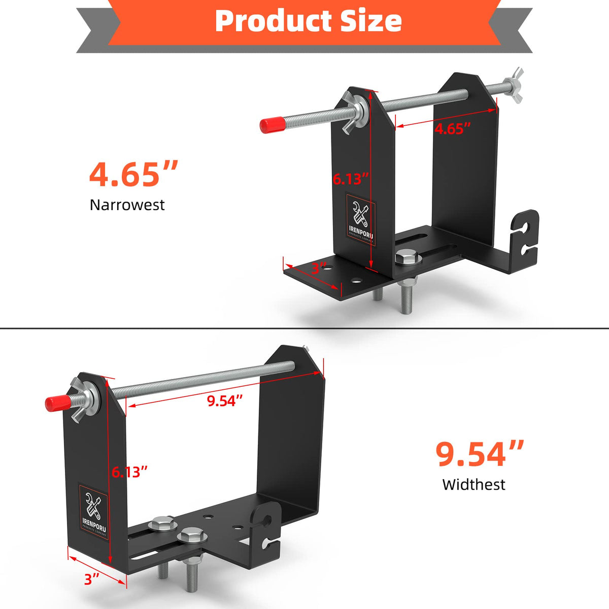 IRENPORU mounting hardware included for quick trailer or bench setup