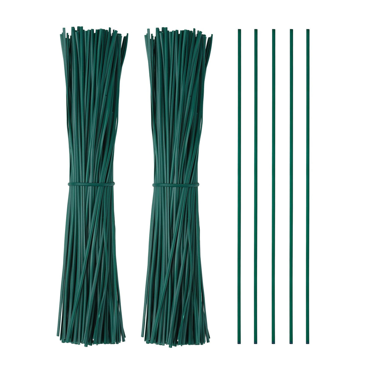 iRFKCIOW twist ties green 6-inch supports plant stems safely
