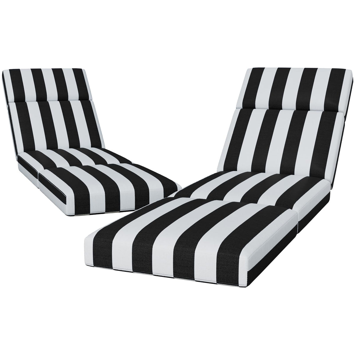 Iristykilin chaise lounge cushion in 80x26x4 inch size for outdoor lounging.