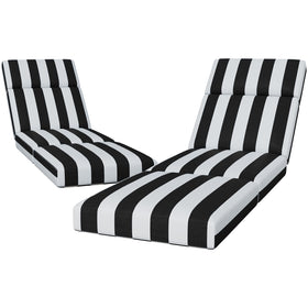 Iristykilin chaise lounge cushion in 80x26x4 inch size for outdoor lounging.