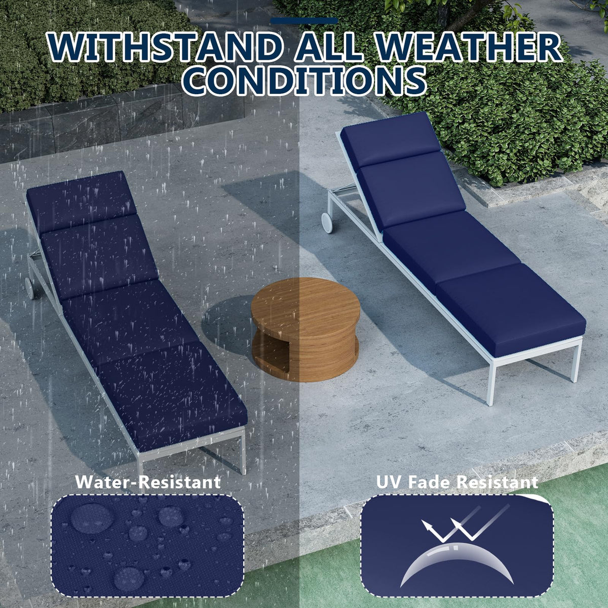 Iristykilin cushions feature non-slip straps for secure placement.