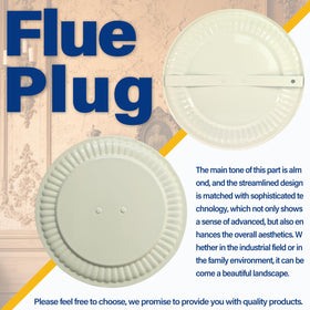 Adjustable 4–8 inch flue cover fits BM0026 securely, blocks debris.
