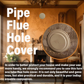 Chimney plug design provides neat appearance while shielding the interior.