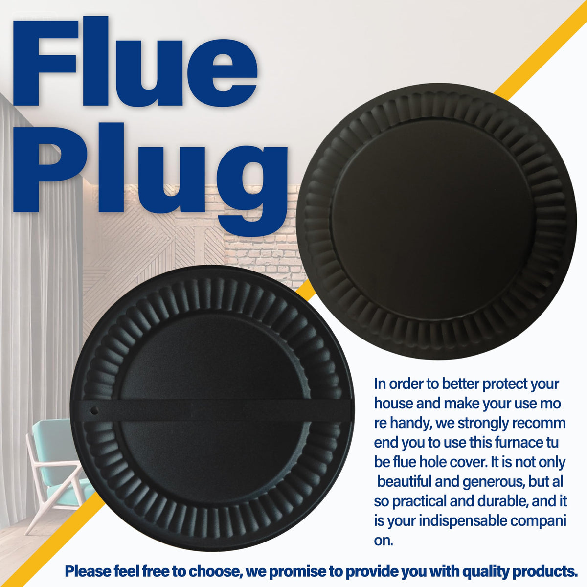 Irnyso versatile 4-8 inch cover suitable for varied chimney holes.