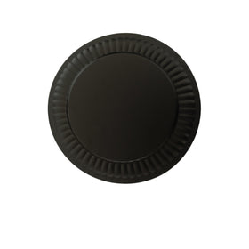 Irnyso metal black fireplace pipe cover for 4-8 inch flues; durable steel protection.