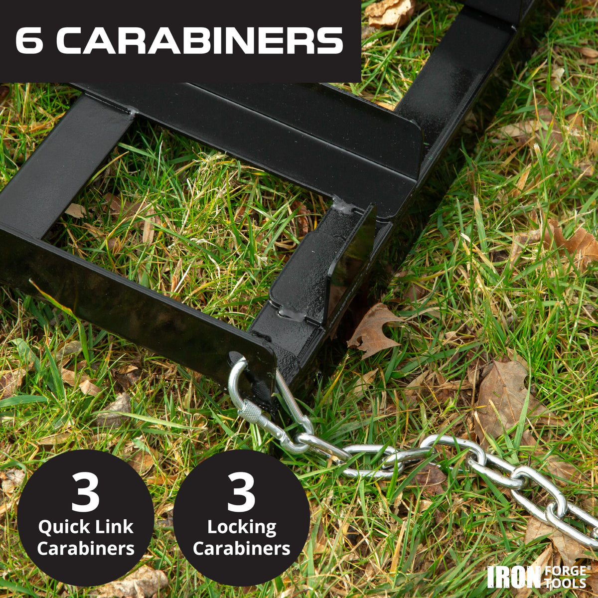Iron Forge Tools drag harrow delivering broad 4-foot coverage for faster leveling