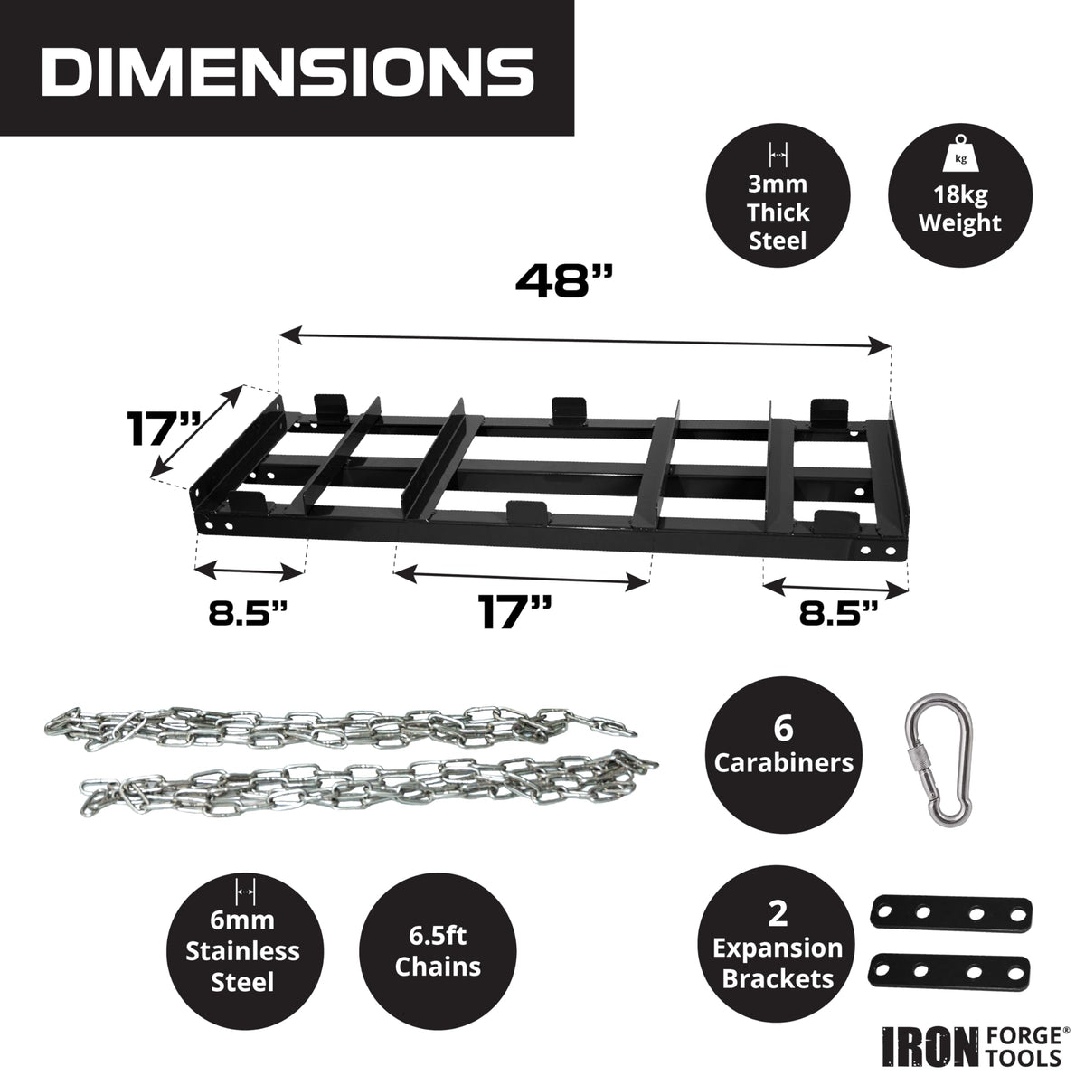 Iron Forge Tools drag harrow showing heavy-gauge steel construction for rugged work