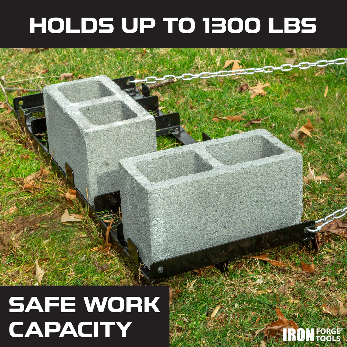 Iron Forge Tools drag harrow with powder-coated finish resisting outdoor wear