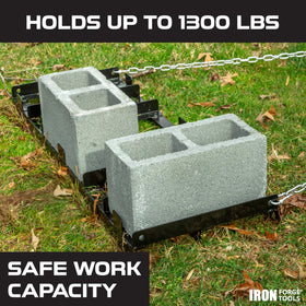 Iron Forge Tools drag harrow with powder-coated finish resisting outdoor wear