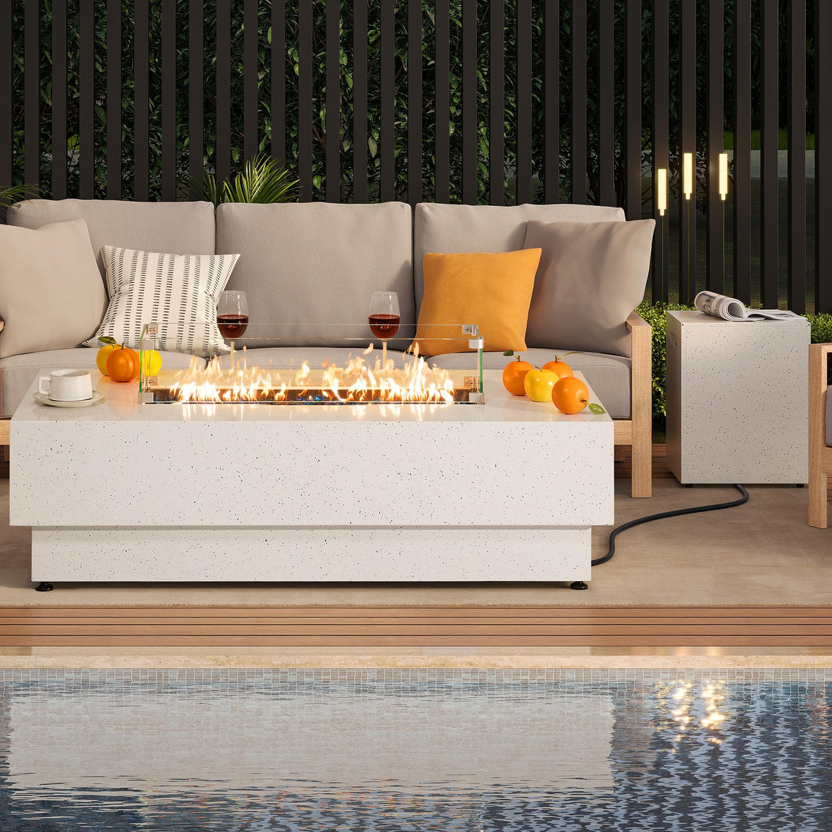 IRONCK built-in handles make moving the table effortless.