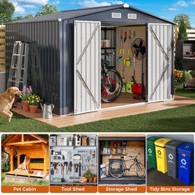 IRONCK galvanized steel construction for yard or garden durability