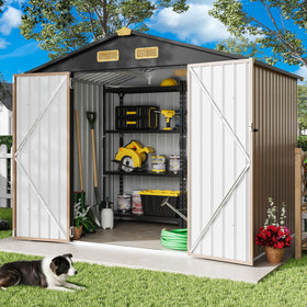 SIDE view of IRONCK shed showing spacious interior and profile.