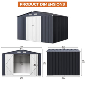 IRONCK storage shed top vent improves airflow and dryness
