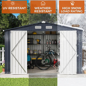 IRONCK shed interior with top vent for better airflow