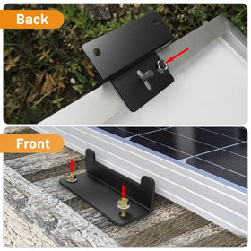 IRONDIY bent-design brackets fit irregular surfaces like RV rooftops.