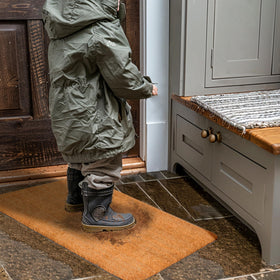 IRONGATE Coco Coir Doormat close-up bristles highlight natural texture and durability.