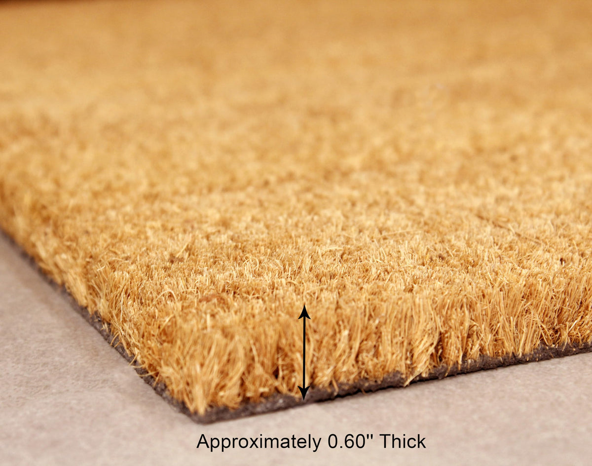 IRONGATE Coco Coir Doormat non-slip back provides stability in busy areas.