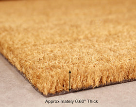IRONGATE Coco Coir Doormat non-slip back provides stability in busy areas.