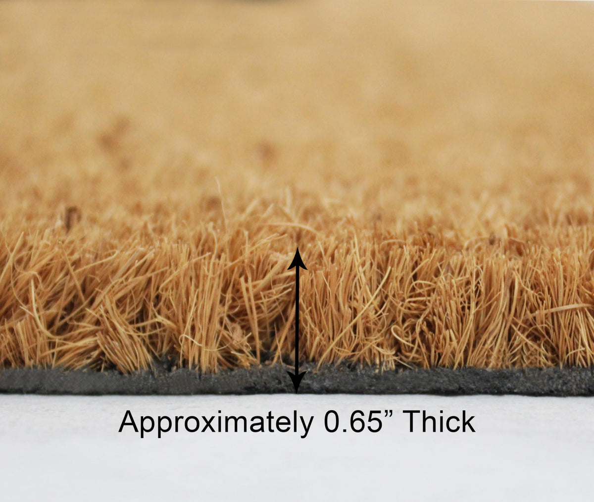IRONGATE Coir fibers scrape mud efficiently for clean shoes