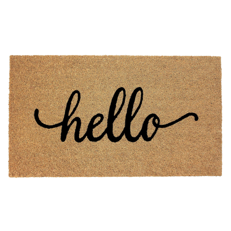 IRONGATE Welcome Doormat coir texture traps dirt at the entry