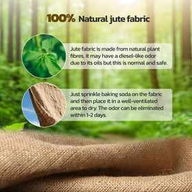 iropro burlap weed barrier for garden beds.
